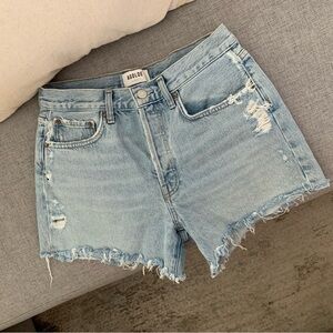 AGOLDE Women's Light Blue Denim Shorts